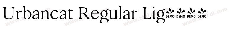 Urbancat Regular Lig字体转换